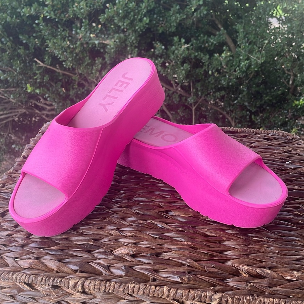 Super fun hot pink platforms!